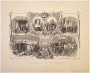 JMD-OP-1464 Gravure, Gedenkplaat 25-jarig jubileum van Koning Willem III