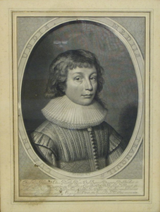 JMD-OP-1524 Kopergravure, Frederik Hendrik van Oranje-Nassau