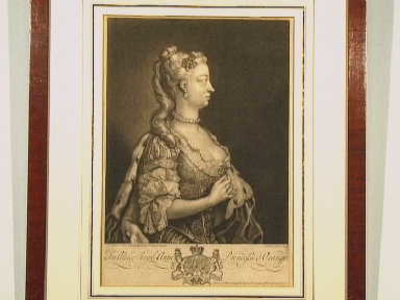 JMD-OP-1559 Mezzotint, Anna, Prinses van Engeland van Hannover