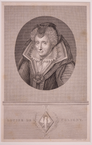 JMD-OP-1616 Kopergravure, Louise de Coligny