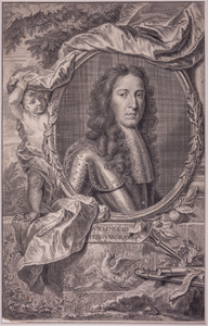 JMD-OP-1631 Kopergravure, Willem III, stadhouder koning van Oranje-Nassau