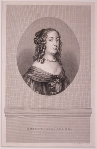 JMD-OP-1638 Kopergravure, Amalia van Solms-Braunfels