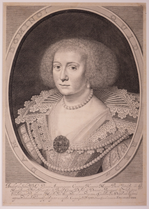 JMD-OP-1655 Kopergravure, Amalia van Solms-Braunfels