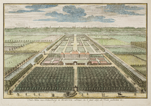 JMD-OP-1660 Ets, Het Huis van Nieuwburg te RYSWIJK, alwaar, in 't jaar 1697, de Vrede geslooten is. 