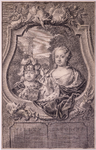 JMD-OP-1735 Kopergravure, Wilhelmina Carolina & Willem V Batavus (br.en zus) van Oranje-Nassau