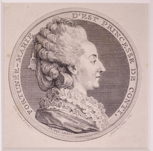 JMD-OP-1747 Kopergravure, Fortinée-Marie D'Est Princesse de Conti