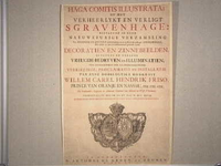JMD-OP-1754 kopergravure, Haga Comitis illustrata; of het Verheerlykt en verligt   's Gravenhage; verzameling ...