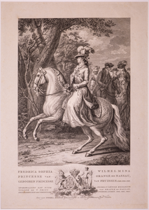 JMD-OP-1767 Kopergravure, Frederika Sophia Wilhelmina