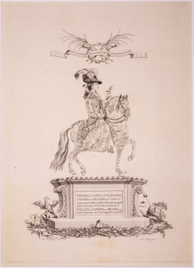 JMD-OP-1770 Kopergravure, Frederika Sophia Wilhelmina van Pruisen