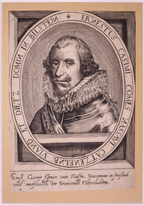 JMD-OP-1781 Kopergravure, Ernst Casimir van Nassau