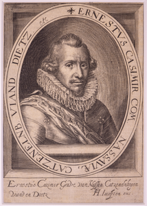 JMD-OP-1782 Kopergravure, Ernst Casimir van Nassau