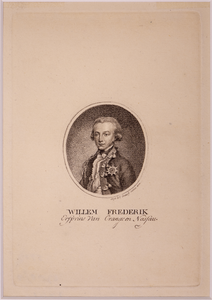 JMD-OP-2041 Stippelgravure, Willem I Frederik van Oranje-Nassau