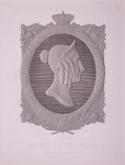 JMD-OP-2061 Staalgravure, Buste van Anna Paulowna Romanowa