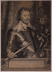 JMD-OP-2063 Kopergravure, Frederik Hendrik van Oranje-Nassau