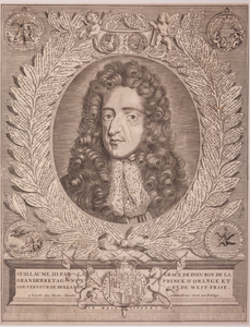 JMD-OP-2070 Kopergravure, Willem III, stadhouder koning van Oranje-Nassau