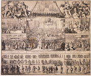 JMD-OP-2087 Kopergravure, KRONING VAN WILLEM III EN MARY TOT KONING EN KONINGIN VAN ENGELAND.