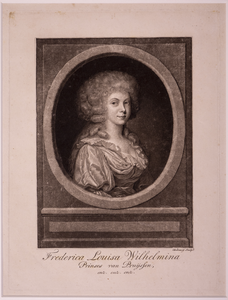 JMD-OP-2115 Aquatint, Frederica Louisa Wilhelmina van Pruisen