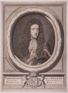 JMD-OP-2123 Kopergravure, Willem III, stadhouder koning van Oranje-Nassau