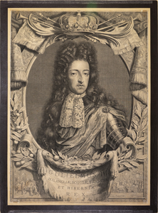 JMD-OP-2126 Kopergravure, Willem III, stadhouder koning van Oranje-Nassau