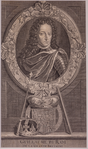 JMD-OP-2141 Kopergravure, Willem III, stadhouder koning van Oranje-Nassau
