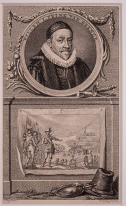 JMD-OP-2149 Kopergravure, Willem I , de Zwijger van Oranje-Nassau