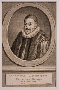 JMD-OP-2150 Kopergravure, Willem I , de Zwijger van Oranje-Nassau