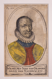 JMD-OP-2156 Kopergravure, Willem I , de Zwijger van Oranje-Nassau