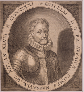 JMD-OP-2159 Kopergravure, Willem I , de Zwijger van Oranje-Nassau