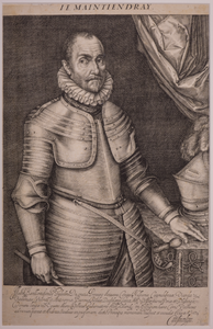 JMD-OP-2167 Kopergravure, Willem I , de Zwijger van Oranje-Nassau