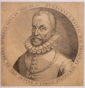 JMD-OP-2173 Kopergravure, Willem I , de Zwijger van Oranje-Nassau