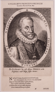 JMD-OP-2174 Kopergravure, Willem I , de Zwijger van Oranje-Nassau