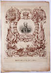 JMD-OP-2452 Litho, Herdenkingsprint van de held van Waterloo (Willem II) 50 jaar na dato, 1865.