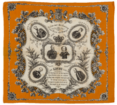 JMD-OR-0003 Doek, 25-jarig regeringsjubileum Willem III