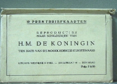 JMD-OR-0274 Prentbriefkaart, 10 prentbriefkaarten naar schilderijen Wilhelmina