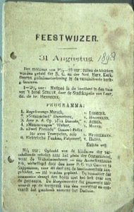 JMD-OR-0450 Uitgave, Feestwijzer verjaardag, kroning Wilhemina, Hoogezand-Sappemeer