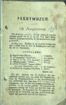 JMD-OR-0450 Uitgave, Feestwijzer verjaardag, kroning Wilhemina, Hoogezand-Sappemeer