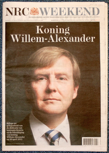 JMD-OR-1492 Krant, Krant, ter herinnering aan de inhuldiging van Willem-Alexander.