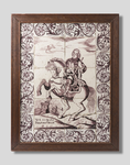 JMD-P-0714 Tegeltableau, Tegeltableau met Prins Willem IV