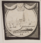 JMD-T-034 Gravure, Topografische plaat stad Groningen