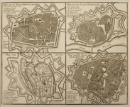 JMD-T-246 Gravure, Topografische kaart stad Groningen, Nederlandse steden