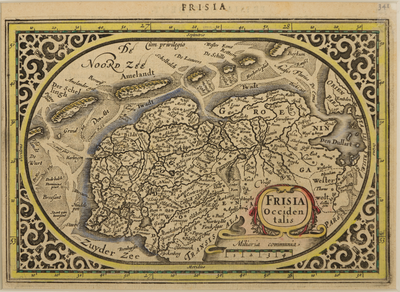 JMD-T-255 Kopergravure, Topografische kaart provincie Groningen