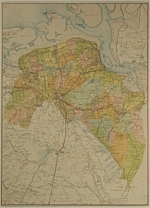 JMD-T-394 Litho, Topografische kaart provincie Groningen