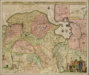 JMD-T-465 Kopergravure, Topografische kaart provincie Groningen