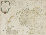 JMD-T-481 Kopergravure, Topografische kaart provincie Groningen, Noord-Nederland