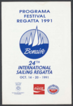 579 Programma Festival Regatta 1991. 24th international sailing regatta, 1991