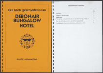 1010 Een korte geschiedenis van Debonair Bungalow Hotel / Dr. Adhemar Hart, 1973