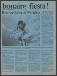 1090 Bonaire fiesta! Bienvenidos al Paraiso. Información en capsulas, 1981