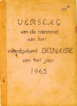 1329 Verslag van de toestand van het Eilandgebied Bonaire van het jaar 1965, 1966