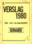 1344 Verslag van de toestand van het Eilandgebied Bonaire 1980, 1981