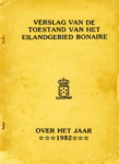 1346 Verslag van de toestand van het Eilandgebied Bonaire over het jaar 1982, 1983